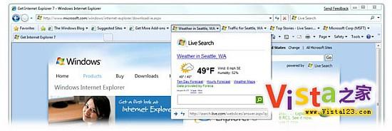 LiveSearch为IE8带来的WebSlice