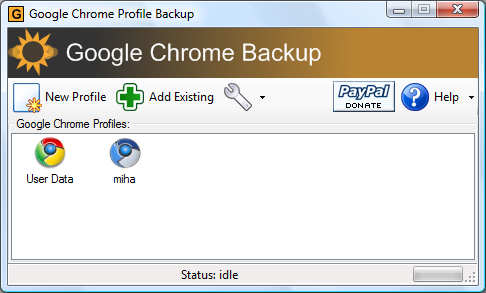 Google Chrome Backup