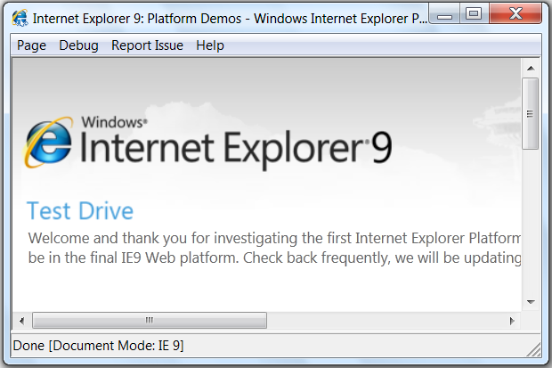 IE9ƽ̨Ԥʾ